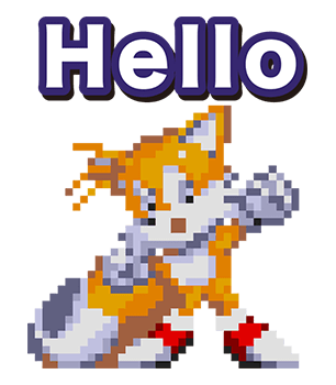 Sonic สติกเกอร์ 8 บิทพร้อมเสียง รูปที่ 11