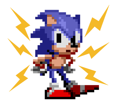 Sonic สติกเกอร์ 8 บิทพร้อมเสียง รูปที่ 22