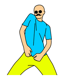 Mr. Bald: Move it! รูปที่ 1