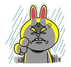 เหล่าตัวละคร LINE ยามโกรธจัด รูปที่ 5