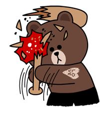 เหล่าตัวละคร LINE ยามโกรธจัด รูปที่ 15