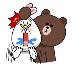 เหล่าตัวละคร LINE ยามโกรธจัด รูปที่ 17
