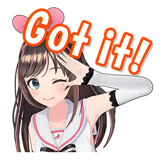 Kizuna AI สติกเกอร์พูดได้ รูปที่ 7