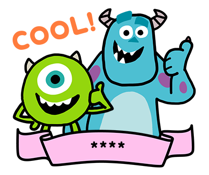 Monsters, Inc. สติกเกอร์เติมคำ รูปที่ 24