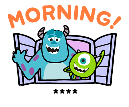 Monsters, Inc. สติกเกอร์เติมคำ รูปที่ 38