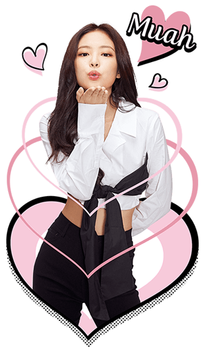 BLACKPINK บิ๊กสติกเกอร์ รูปที่ 8