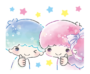 ลิตเติ้ลทวินสตาร์ ลายเส้นสีน้ำ♪ รูปที่ 1