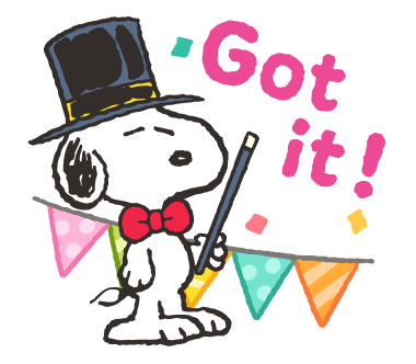 Snoopy สติกเกอร์ป๊อปอัพ รูปที่ 2