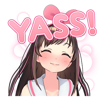 Kizuna AI สติกเกอร์พูดได้ 2 รูปที่ 1