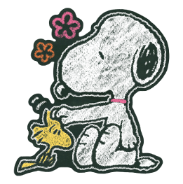 Snoopy ภาพวาดบนกระดานดำ รูปที่ 18