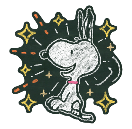 Snoopy ภาพวาดบนกระดานดำ รูปที่ 39