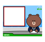 BROWN & FRIENDS สติกเกอร์ข้อความ รูปที่ 70