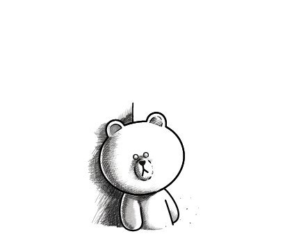 BROWN & FRIENDS สติกเกอร์ข้อความ รูปที่ 84