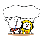 BT21 สติกเกอร์ข้อความ รูปที่ 42