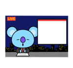 BT21 สติกเกอร์ข้อความ รูปที่ 50