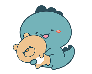 : Cute Dino : (Green) รูปที่ 2