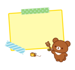 Rilakkuma สติกเกอร์ข้อความ รูปที่ 58