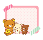 Rilakkuma สติกเกอร์ข้อความ รูปที่ 74