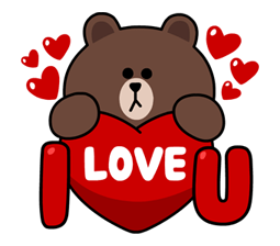 LINE characters : Love U