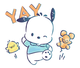 Pochacco ลายเส้นสีน้ำสดใส รูปที่ 2