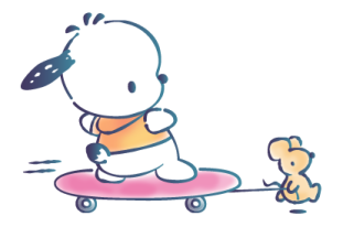 Pochacco ลายเส้นสีน้ำสดใส รูปที่ 30