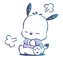 Pochacco ลายเส้นสีน้ำสดใส รูปที่ 32