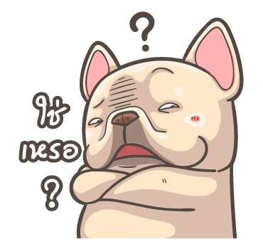 พิกุ - เฟรนช์ บูลด็อก สติกเกอร์เอฟเฟกต์ รูปที่ 15