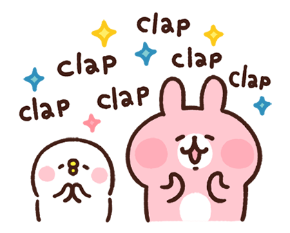 Piske & Usagi สติกเกอร์แสดงความยินดี รูปที่ 3