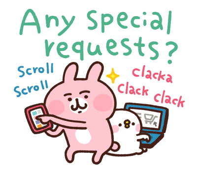 Piske & Usagi สติกเกอร์แสดงความยินดี รูปที่ 19