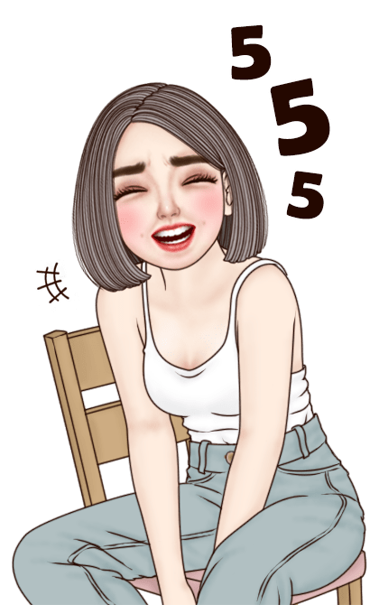 ยูริเซ็กซี่เกิร์ลบิ๊กสติ๊กเกอร์ รูปที่ 4