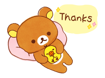 Rilakkuma beside you stickers รูปที่ 8