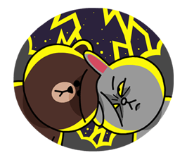 LINE Characters พ่นไฟ รูปที่ 1