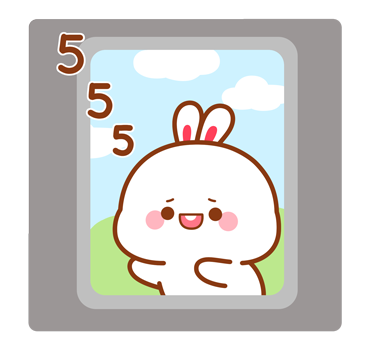 กระต่ายทูจิ ป๊อบอัพสติกเกอร์ รูปที่ 20