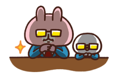 วันสติกเกอร์: Piske & Usagi จาก Kanahei รูปที่ 25