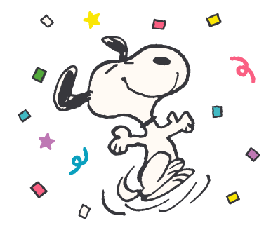 Snoopy สติกเกอร์ป๊อปอัพคำอวยพรในฤดูหนาว รูปที่ 3