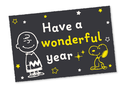 Snoopy สติกเกอร์ป๊อปอัพคำอวยพรในฤดูหนาว รูปที่ 16