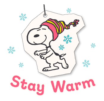 Snoopy สติกเกอร์ป๊อปอัพคำอวยพรในฤดูหนาว รูปที่ 23