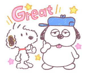 Snoopy สติกเกอร์ใช้ง่ายในลายเส้นวาดเล่น รูปที่ 2