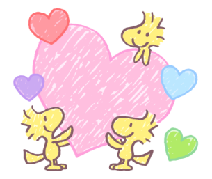 Snoopy สติกเกอร์ใช้ง่ายในลายเส้นวาดเล่น รูปที่ 9