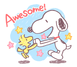 Snoopy สติกเกอร์ใช้ง่ายในลายเส้นวาดเล่น รูปที่ 12