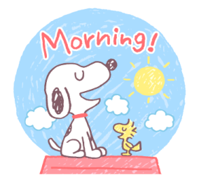 Snoopy สติกเกอร์ใช้ง่ายในลายเส้นวาดเล่น รูปที่ 13