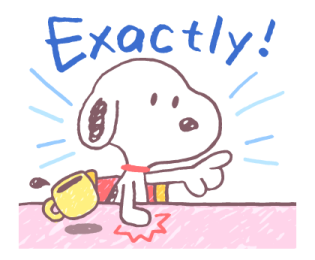 Snoopy สติกเกอร์ใช้ง่ายในลายเส้นวาดเล่น รูปที่ 25