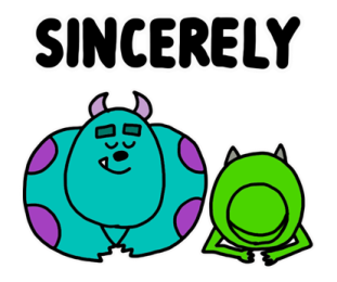 Monsters, Inc. สติกเกอร์คุยงาน รูปที่ 4