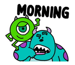 Monsters, Inc. สติกเกอร์คุยงาน รูปที่ 17