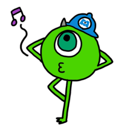 Monsters, Inc. สติกเกอร์คุยงาน รูปที่ 30