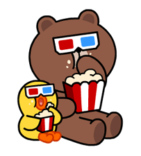 看戲吃爆米花,Sticker 52002762