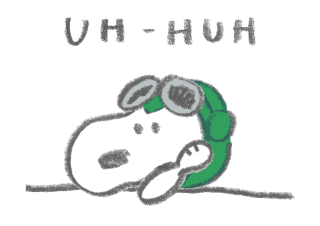 Snoopy สติกเกอร์ดุ๊กดิ๊กลายเส้นน่ารัก รูปที่ 12