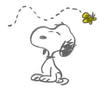 Snoopy สติกเกอร์ดุ๊กดิ๊กลายเส้นน่ารัก รูปที่ 14