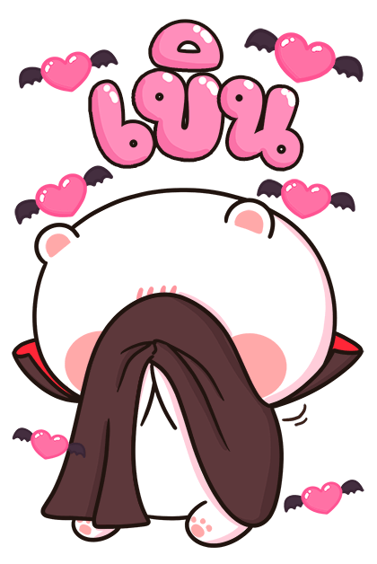 หมีนุ่มต่ายนิ่ม ฮาโลวีน [บิ๊กสติกเกอร์] รูปที่ 8
