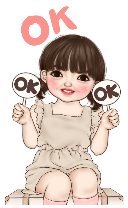 Nami Big sticker (cute girl) รูปที่ 4